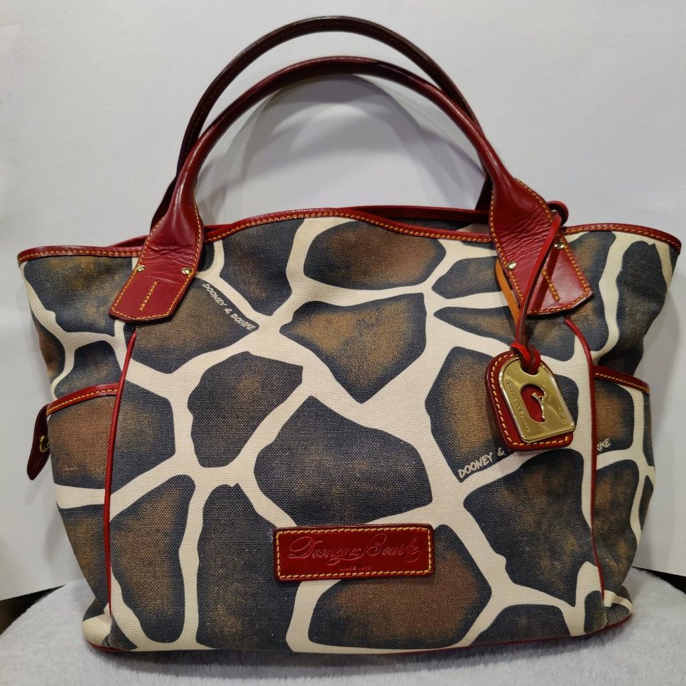 Dooney & Bourke Handbag Purse Giraffe Leather